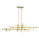 Grid 6 Light 53.6 inch Ink Pendant Ceiling Light