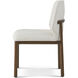 Kesden Pyramid Brown Dining Side Chair, Wooden, Upholstered