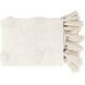Dove 60 X 50 inch Ivory Throw, Rectangle