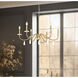 Toussant 6 Light 32 inch Modern Gold Chandelier Ceiling Light