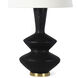Poe 29 inch 150.00 watt Black Table Lamp Portable Light