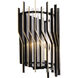 Park Row 1 Light 8 inch Matte Black and French Gold Wall Sconce Wall Light, Smithsonian Collaboration