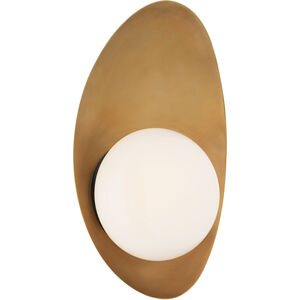 Visual Comfort Signature Collection Kelly Wearstler Nouvel LED 8.5 inch Bronze with Antique Brass Sconce Wall Light in Bronze and Antique Burnished Brass, Small KW2271BZ/AB-WG - Open Box