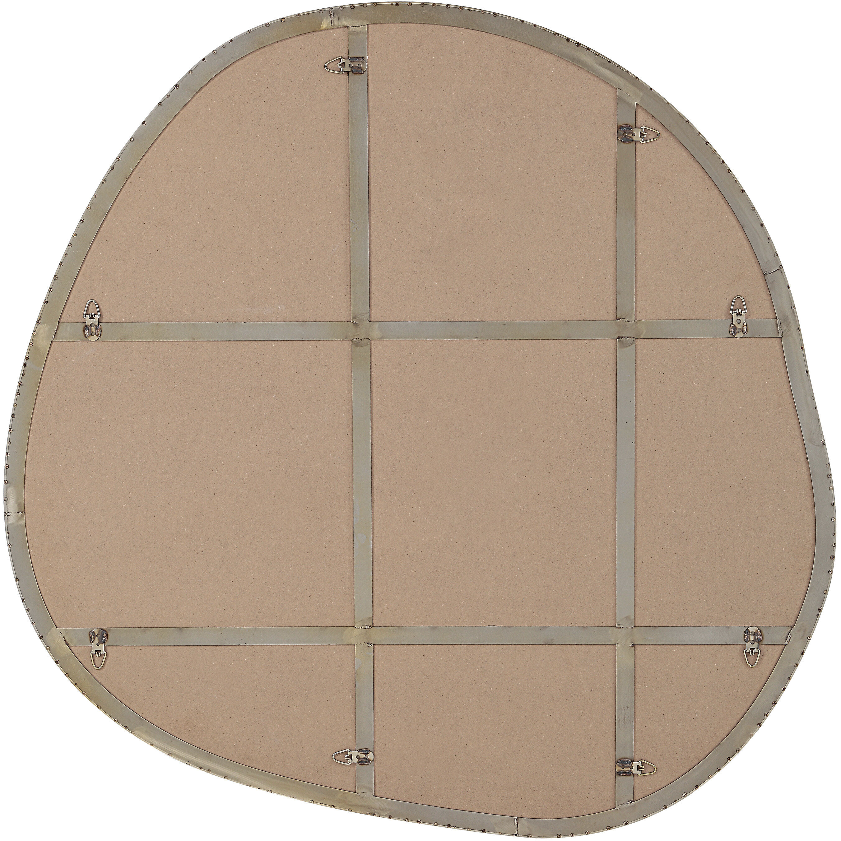 Peony 45 X 45 inch Burnished Brass Wall Mirror