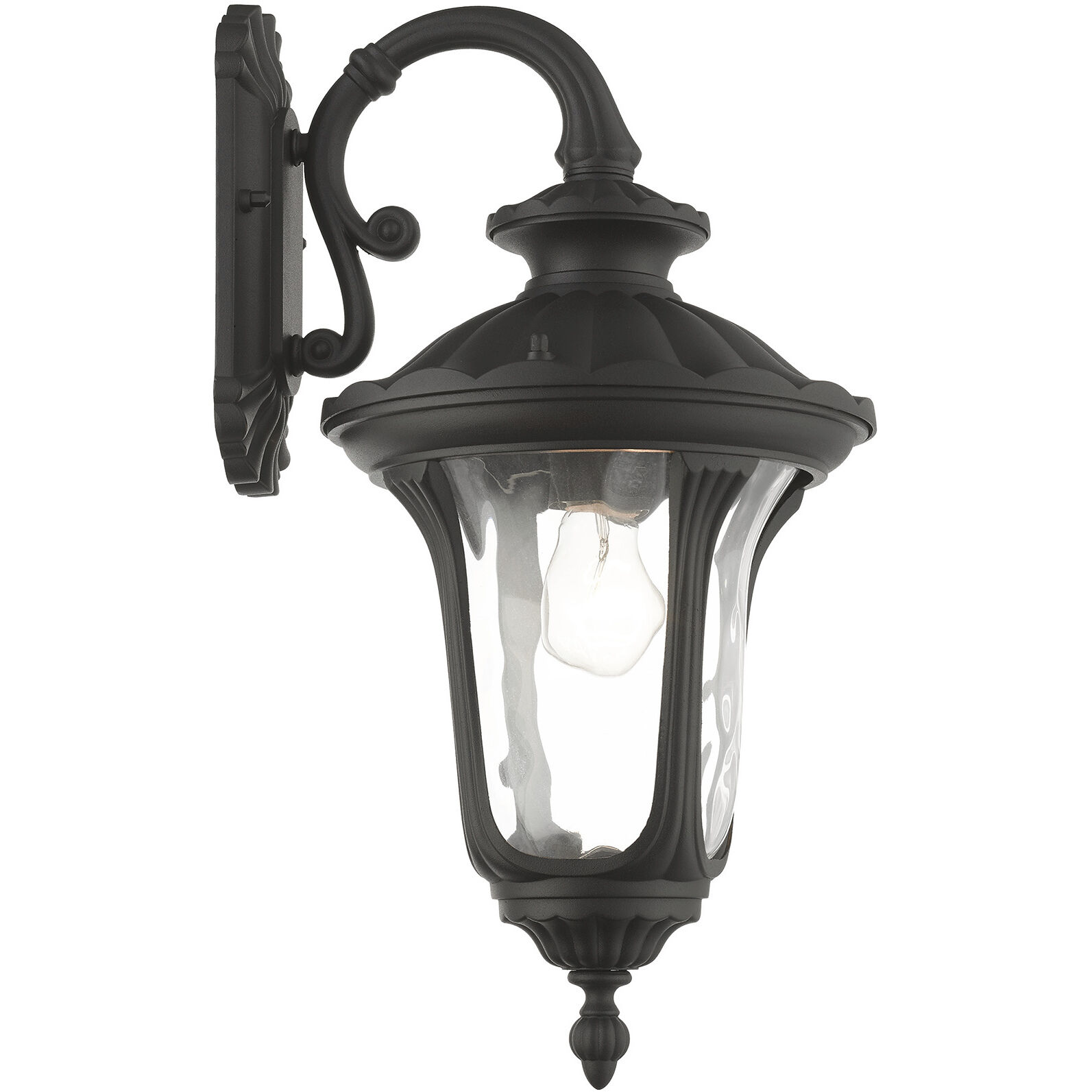 Oxford 1 Light 19 inch Textured Black Outdoor Wall Lantern