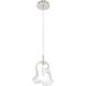 Norah 1 Light 5.5 inch Polished Nickel Standard Pendant Ceiling Light in Clear