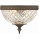 Radley 2 Light 8 inch English Bronze Flush Ceiling Light