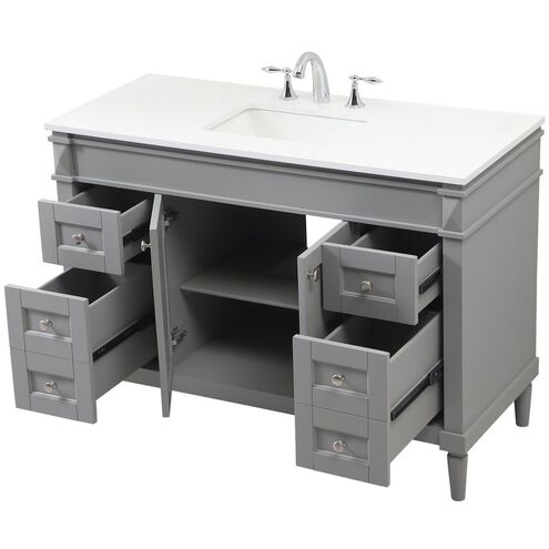 Bennett 48 X 21 X 35 inch Grey Vanity Sink Set
