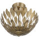 Merylmint 4 Light 15.75 inch Painted Aged Brass Semi-Flush Mount Ceiling Light