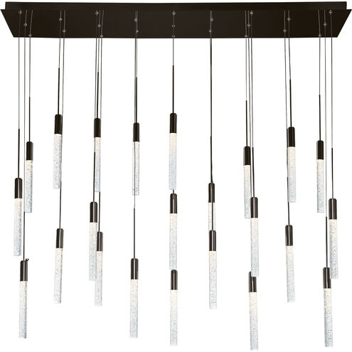 Magic LED 12 inch Black Multi-Light Pendant Ceiling Light in 23, Linear