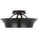 Thomas O'Brien Garland LED 15 inch Aged Iron Dual Lit Ring Semi-Flush Mount Ceiling Light