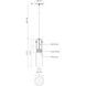 Lena LED 3.25 inch Chrome Pendant Ceiling Light
