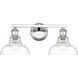 Carver 2 Light 8.75 inch Bathroom Vanity Light