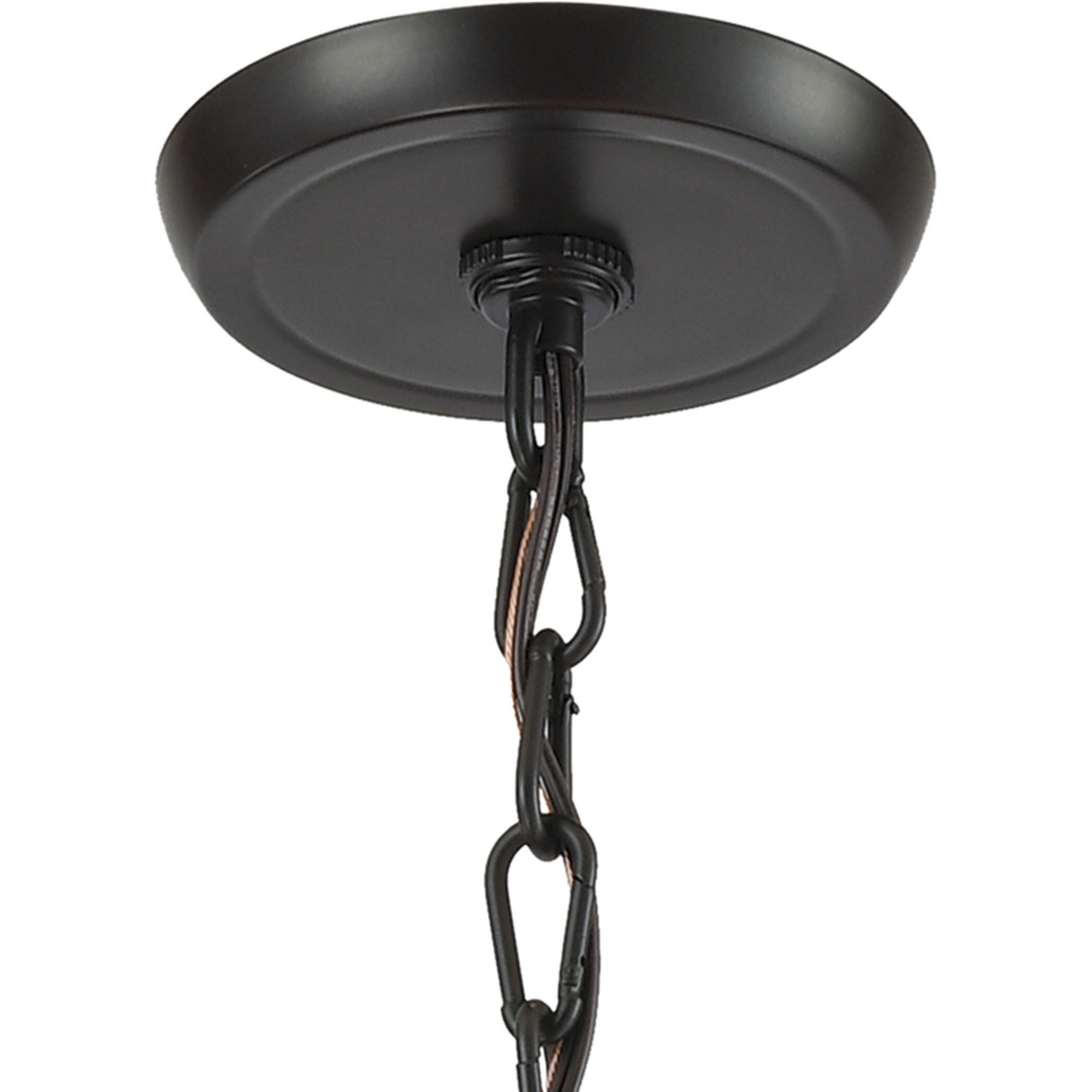 Weaverton 3 Light 19 inch Natural with Oil Rubbed Bronze Chandelier Ceiling Light