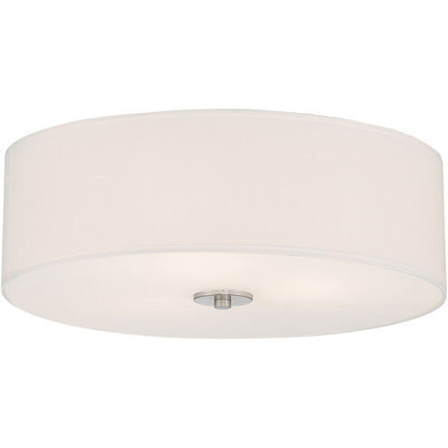 Mid Town LED 18 inch Brushed Steel Flush Mount Ceiling Light