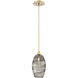 Ellisse 1 Light 6.5 inch Gilded Brass Pendant Ceiling Light in Ellisse Smoke