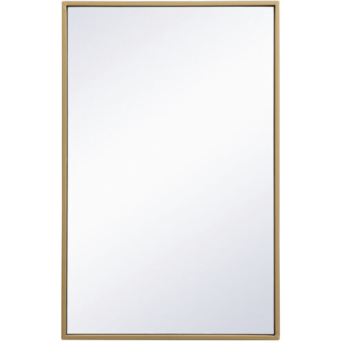 Monet 28 X 28 inch Brass Wall Mirror