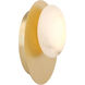 Zill LED 10 inch Lily Gold Wall Sconce Wall Light