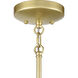 Flora Grace 1 Light 7 inch Champagne Gold Mini Pendant Ceiling Light