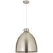 Newton Bell 1 Light 18 inch Satin Nickel Pendant Ceiling Light
