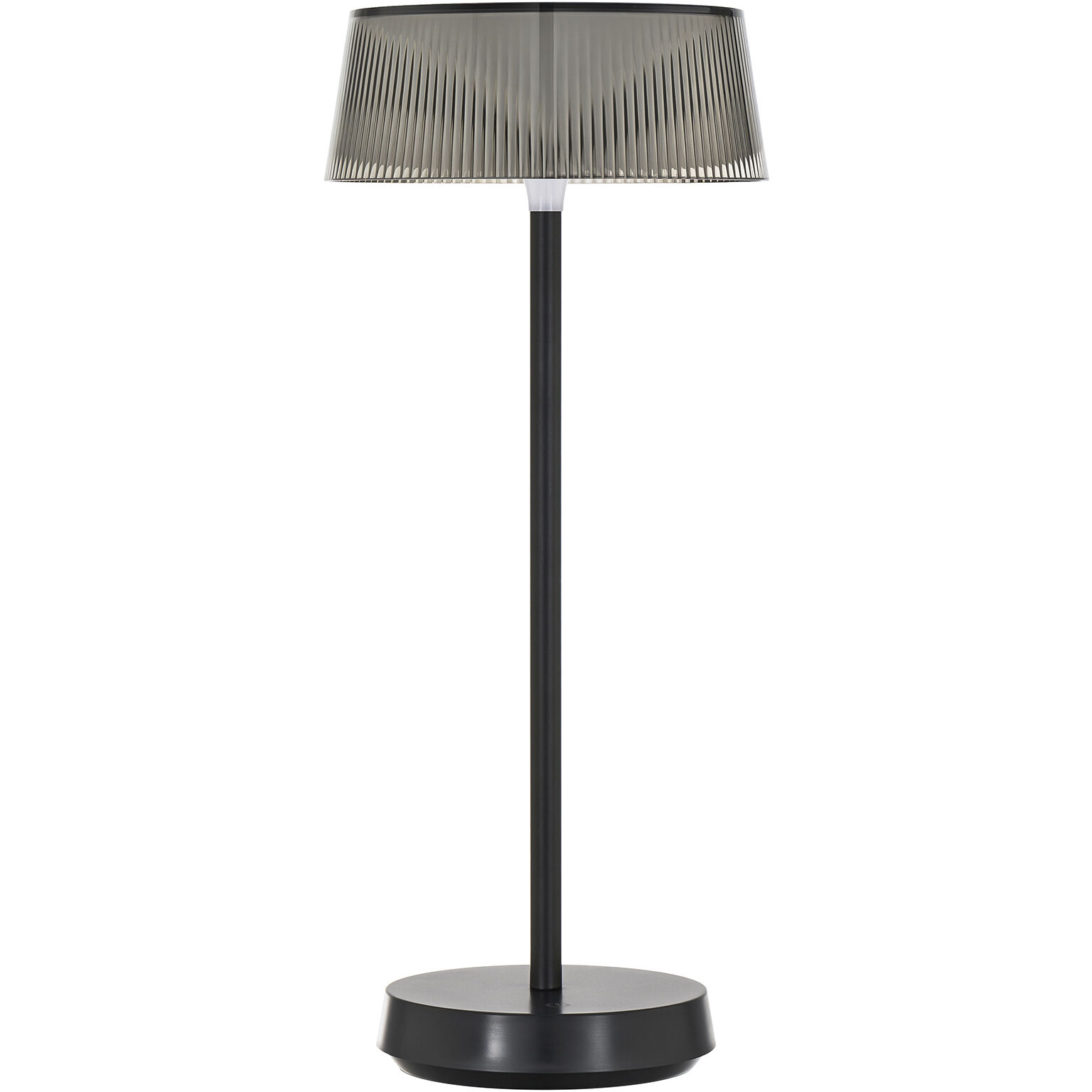 Crystal 14.38 inch 2.00 watt Black Rechargeable Table Lamp Portable Light, WAC Limited