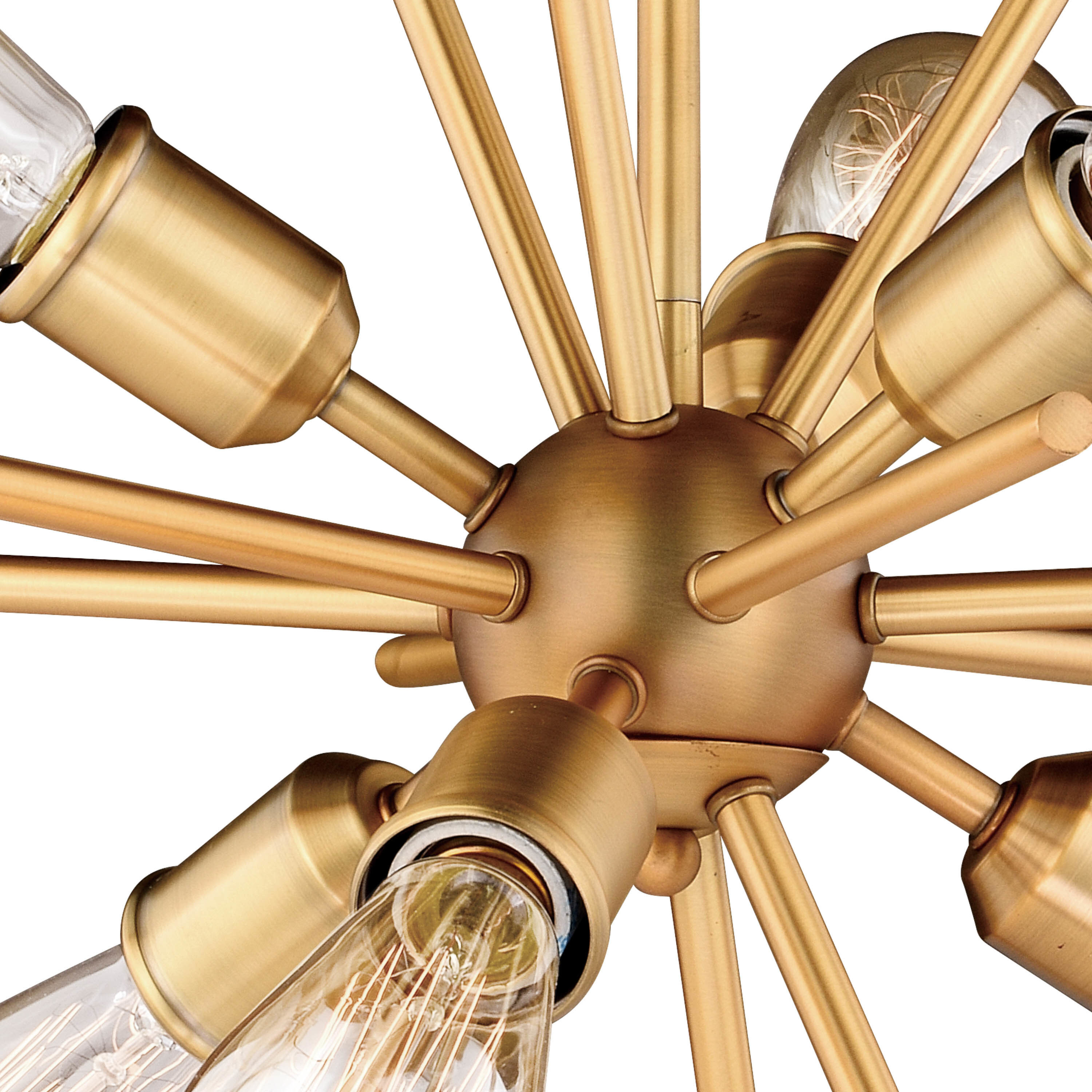 Estelle LED 19 inch Natural Brass Pendant Ceiling Light