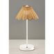 Stevie 15 inch 1.50 watt White LED Cordless Table Lamp Portable Light