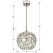 Palla 1 Light 13 inch Antique Silver Chandelier Ceiling Light