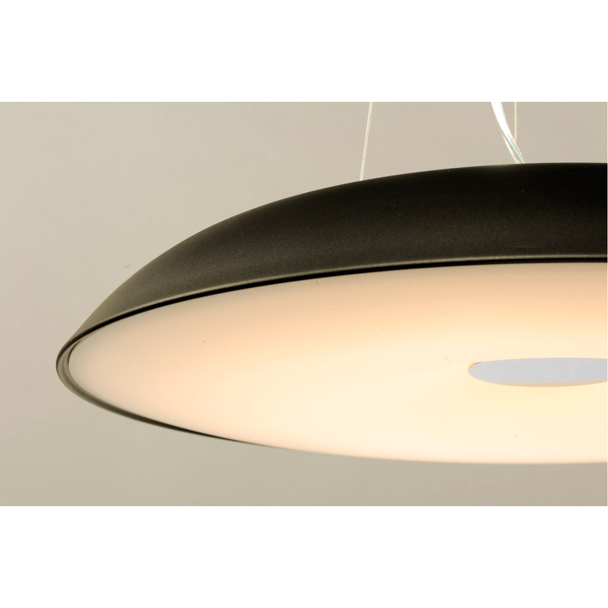 Dimple LED 29.5 inch Black Single Pendant Ceiling Light