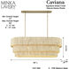 Caviana 5 Light 48 inch Signature Brass Pendant Ceiling Light