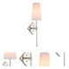 Astor 1 Light 5 inch Polished Nickel Wall Sconce Wall Light