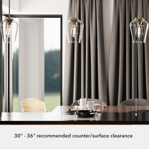 Vidria 1 Light 7.25 inch Alturas Gold Mini Pendant Ceiling Light