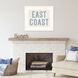 East Coast / Gulf Coast / West Coast Blue and Beige and White Framed Art, Propac
