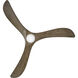 Swell Illuminated 72 inch Matte Black with Driftwood Blades Fan