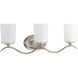 Inspire 3 Light 22 inch Brushed Nickel Bath Vanity Wall Light