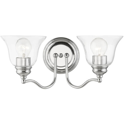 Moreland 2 Light 15 inch Polished Chrome Vanity Sconce Wall Light