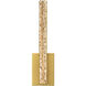 Stagger LED 4.3 inch Brass Wall Light