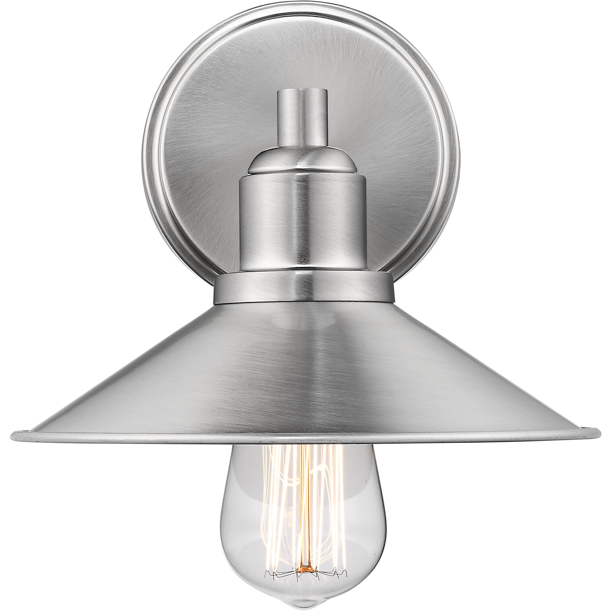 Casa 1 Light 9.5 inch Brushed Nickel Vanity Wall Light in Brushed Nickel Steel