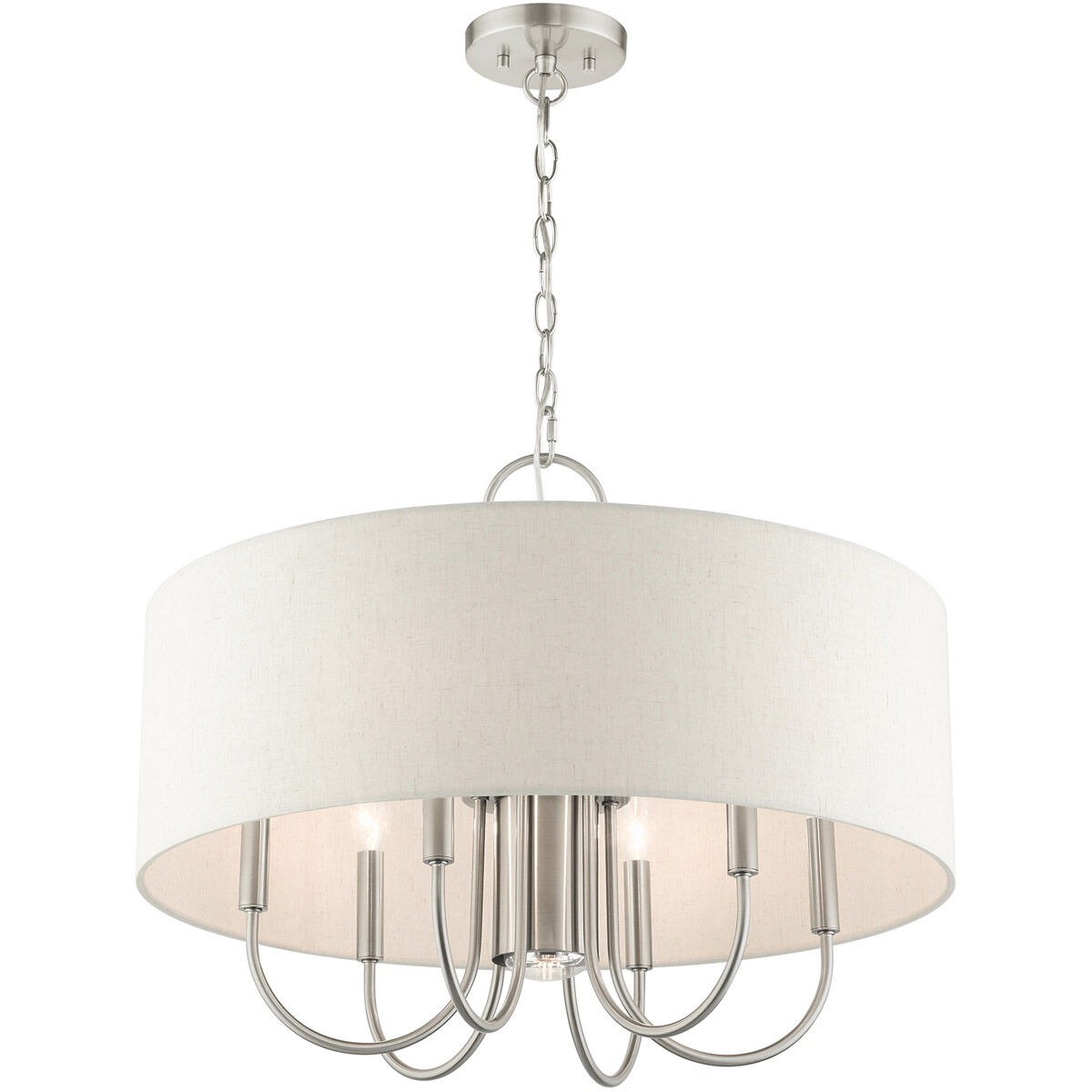 Blossom 7 Light 24 inch Brushed Nickel Pendant Chandelier Ceiling Light