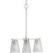 Tanner 3 Light 16.62 inch Brushed Nickel Chandelier Ceiling Light