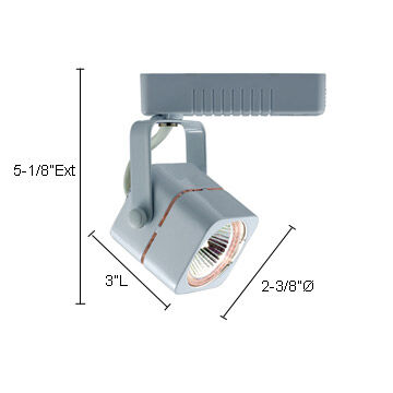 Mini Deco 1 Light 120V White Track Lighting Ceiling Light