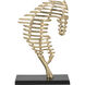 Abstract Black/Gold Decorative Accent