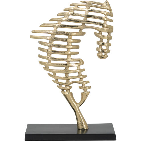 Abstract Black/Gold Decorative Accent