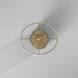 Signature 25 inch 100 watt Gold and Distressed Silver Table Lamp Portable Light