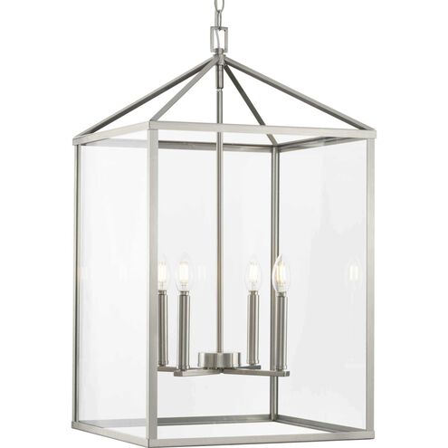 Hillcrest 4 Light 17 inch Brushed Nickel Foyer Light Ceiling Light