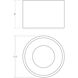Ilios LED 6 inch Dove Gray Surface Mount Ceiling Light