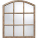 Union 37 X 33 inch Natural with Clear Wall Mirror
