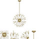 Andromeda 8 Light 20 inch Modern Brass Pendant Ceiling Light