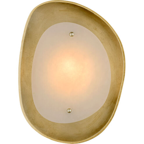 AERIN Samos LED 9.75 inch Gild Sculpted Sconce Wall Light, Small