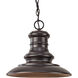 Aspel 1 Light 12 inch Restoration Bronze Outdoor Hanging Lantern